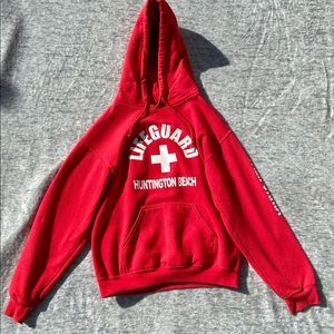 Red Lifeguard Hoodie